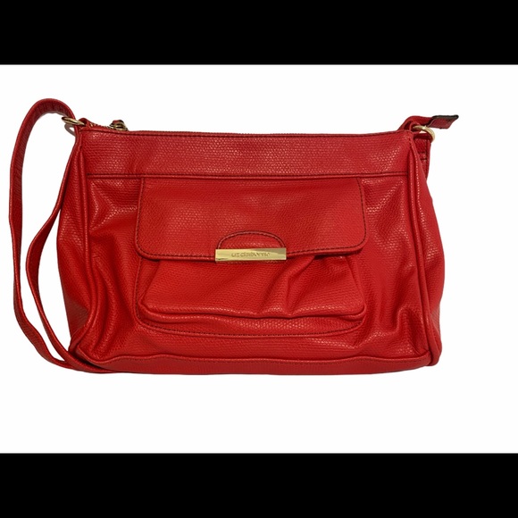 Liz Claiborne red purse pre-owned - Picture 1 of 14